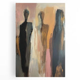 Elegant Abstract Figurative Wall Art – Modern Human Form Painting