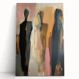 Elegant Abstract Figurative Wall Art – Modern Human Form Painting