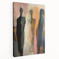Elegant Abstract Figurative Wall Art – Modern Human Form Painting