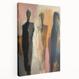 Elegant Abstract Figurative Wall Art – Modern Human Form Painting