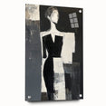 Minimalist Abstract Figurative Wall Art – Modern Monochrome Design