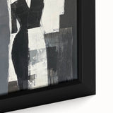 Minimalist Abstract Figurative Wall Art – Modern Monochrome Design