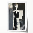 Minimalist Abstract Figurative Wall Art – Modern Monochrome Design