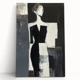 Minimalist Abstract Figurative Wall Art – Modern Monochrome Design
