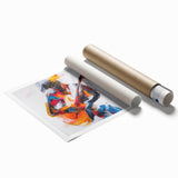 Colorful Abstract Figurative Wall Art – Expressive Guitarist Painting