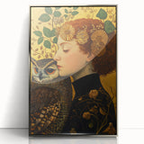 Elegant Abstract Figurative Wall Art – Golden Nature-Inspired Painting