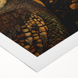 Elegant Abstract Figurative Wall Art – Golden Nature-Inspired Painting