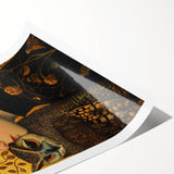 Elegant Abstract Figurative Wall Art – Golden Nature-Inspired Painting