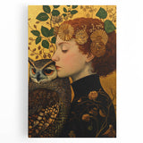 Elegant Abstract Figurative Wall Art – Golden Nature-Inspired Painting