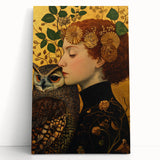 Elegant Abstract Figurative Wall Art – Golden Nature-Inspired Painting