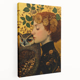 Elegant Abstract Figurative Wall Art – Golden Nature-Inspired Painting