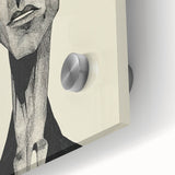 Minimalist Abstract Figurative Wall Art – Expressive Monochrome Design