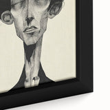 Minimalist Abstract Figurative Wall Art – Expressive Monochrome Design