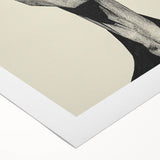 Minimalist Abstract Figurative Wall Art – Expressive Monochrome Design