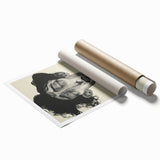 Minimalist Abstract Figurative Wall Art – Expressive Monochrome Design