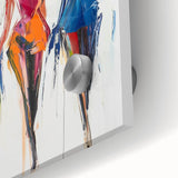 Colorful Abstract Figurative Wall Art – Vibrant Fashion-Inspired Design