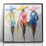 Colorful Abstract Figurative Wall Art – Vibrant Fashion-Inspired Design