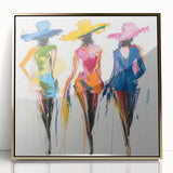 Colorful Abstract Figurative Wall Art – Vibrant Fashion-Inspired Design