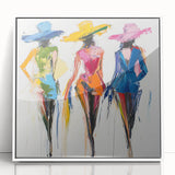 Colorful Abstract Figurative Wall Art – Vibrant Fashion-Inspired Design