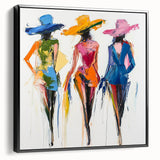 Colorful Abstract Figurative Wall Art – Vibrant Fashion-Inspired Design