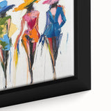 Colorful Abstract Figurative Wall Art – Vibrant Fashion-Inspired Design