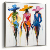 Colorful Abstract Figurative Wall Art – Vibrant Fashion-Inspired Design