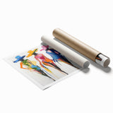 Colorful Abstract Figurative Wall Art – Vibrant Fashion-Inspired Design