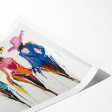 Colorful Abstract Figurative Wall Art – Vibrant Fashion-Inspired Design