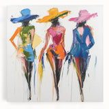 Colorful Abstract Figurative Wall Art – Vibrant Fashion-Inspired Design