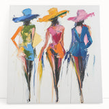 Colorful Abstract Figurative Wall Art – Vibrant Fashion-Inspired Design