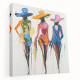 Colorful Abstract Figurative Wall Art – Vibrant Fashion-Inspired Design