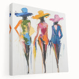 Colorful Abstract Figurative Wall Art – Vibrant Fashion-Inspired Design