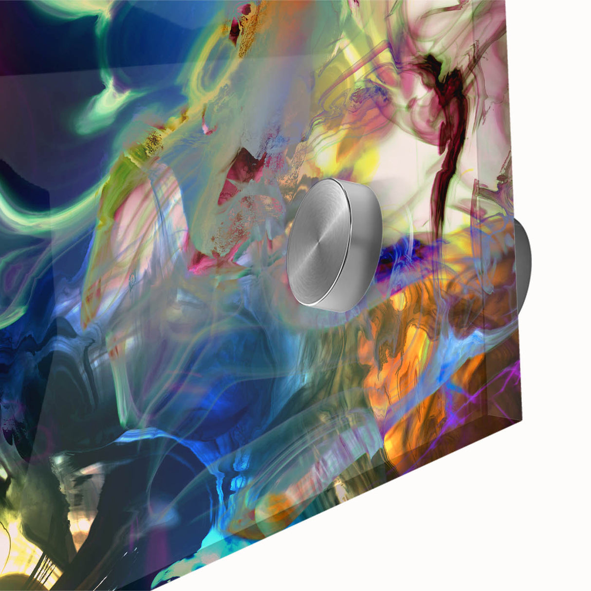 Bold Abstract Wall Art Collection – Vivid Neon Swirl Explosion