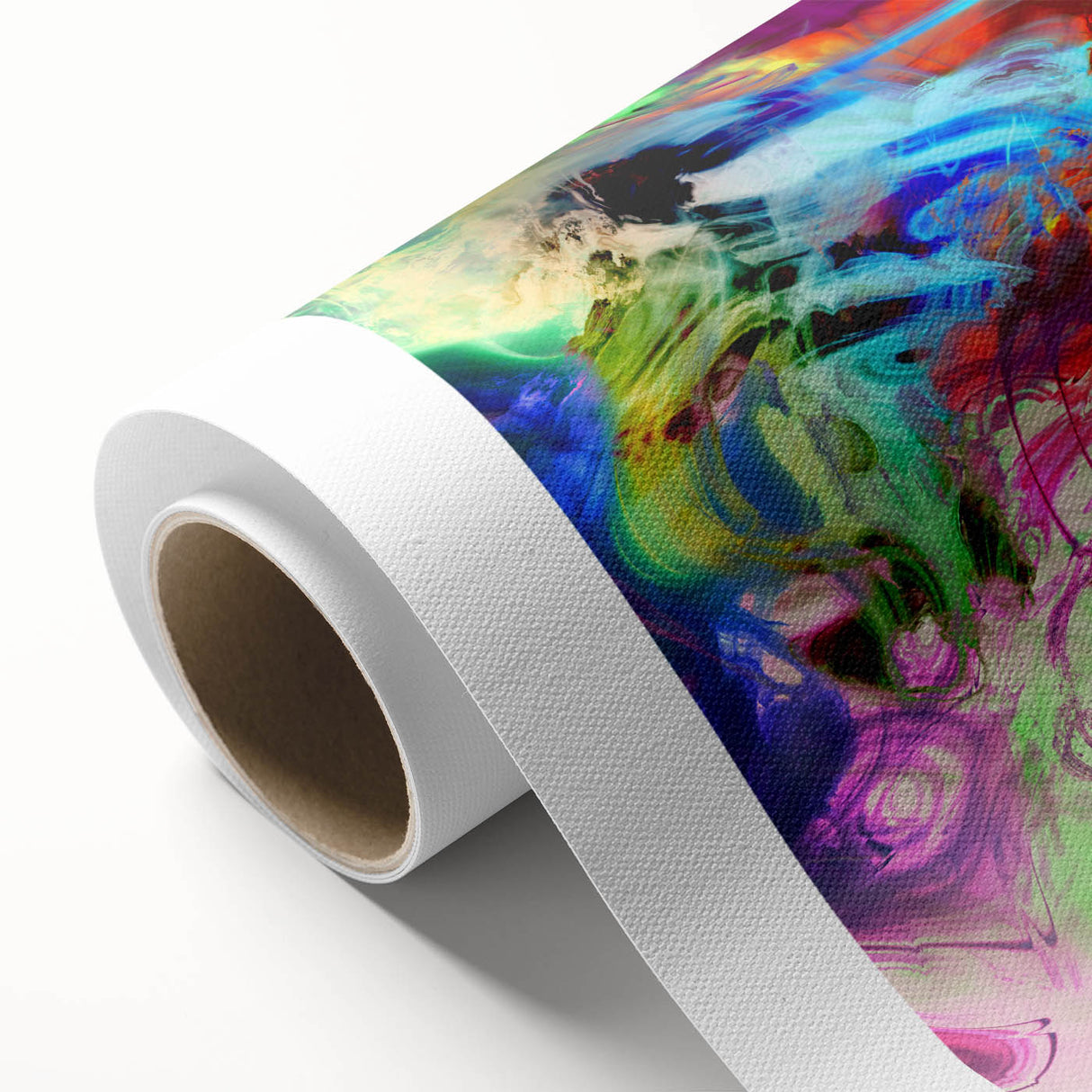 Bold Abstract Wall Art Collection – Vivid Neon Swirl Explosion