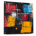Bold Abstract Expressionist Wall Art – Geometric Modern Canvas