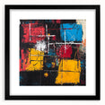 Bold Abstract Expressionist Wall Art – Geometric Modern Canvas