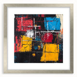 Bold Abstract Expressionist Wall Art – Geometric Modern Canvas