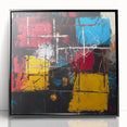 Bold Abstract Expressionist Wall Art – Geometric Modern Canvas