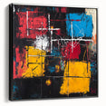 Bold Abstract Expressionist Wall Art – Geometric Modern Canvas