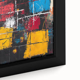 Bold Abstract Expressionist Wall Art – Geometric Modern Canvas