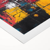 Bold Abstract Expressionist Wall Art – Geometric Modern Canvas