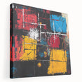 Bold Abstract Expressionist Wall Art – Geometric Modern Canvas