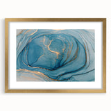 Elegant Abstract Art Designs – Royal Blue & Gold Wall Art