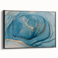 Elegant Abstract Art Designs – Royal Blue & Gold Wall Art