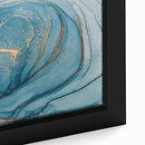 Elegant Abstract Art Designs – Royal Blue & Gold Wall Art