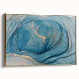 Elegant Abstract Art Designs – Royal Blue & Gold Wall Art