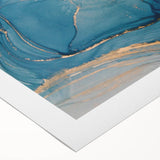 Elegant Abstract Art Designs – Royal Blue & Gold Wall Art