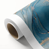 Elegant Abstract Art Designs – Royal Blue & Gold Wall Art