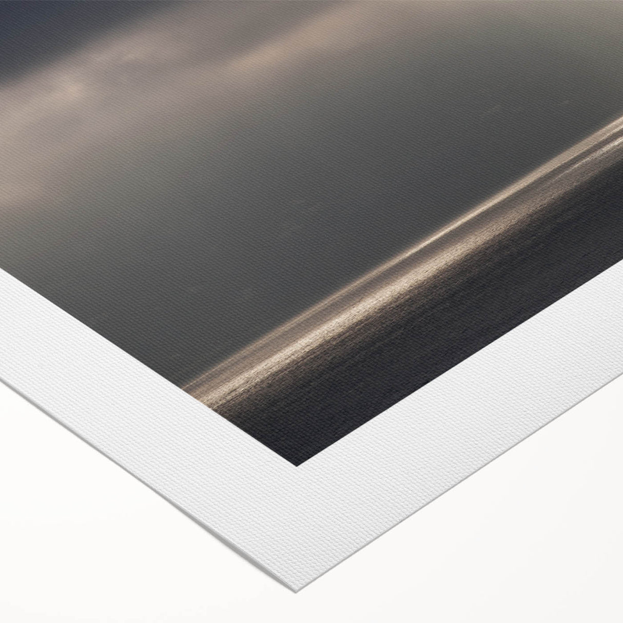 Black and White Minimalist Landscapes – Dramatic Ocean Light Print
