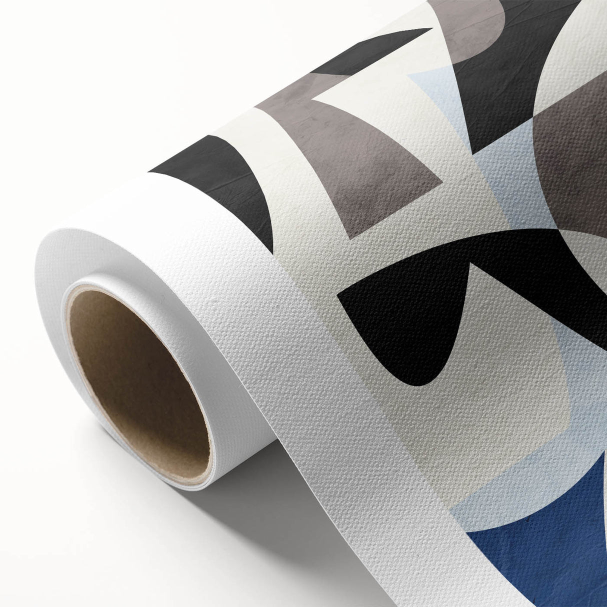 Abstract Art for Sale – Geometric Contemporary Blue & Gray Print